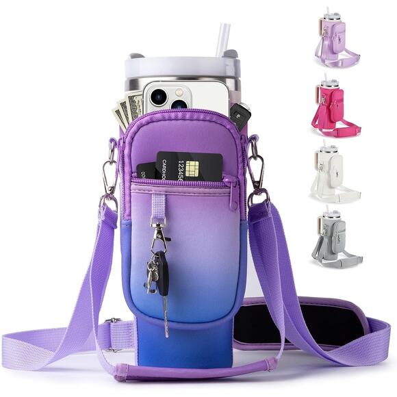 Unbranded Handbags - Stanley Tumbler Water Bottle Neoprene Insulated Convertible Carrier Bag
